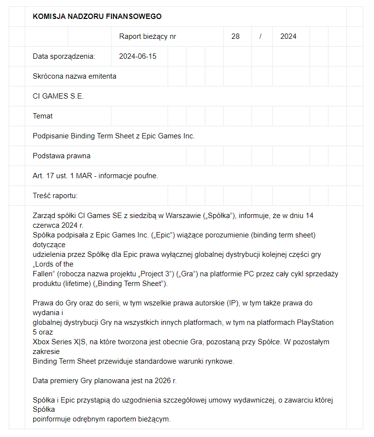 类魂游戏《堕落之主 2》2026 年发售,epic 有望独占 pc 平台发行权