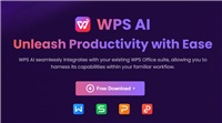 金山办公 WPS AI 海外版发布,海外月活设备数已超两亿