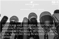环球音乐与 SoundLabs 推出 AI 插件 MicDrop:艺术家专属声音模型