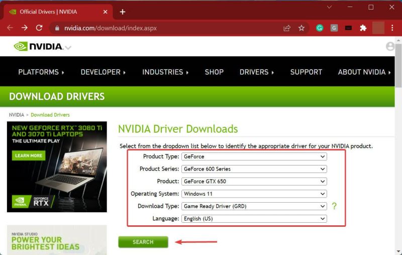 win11中nvidia驱动程序崩溃