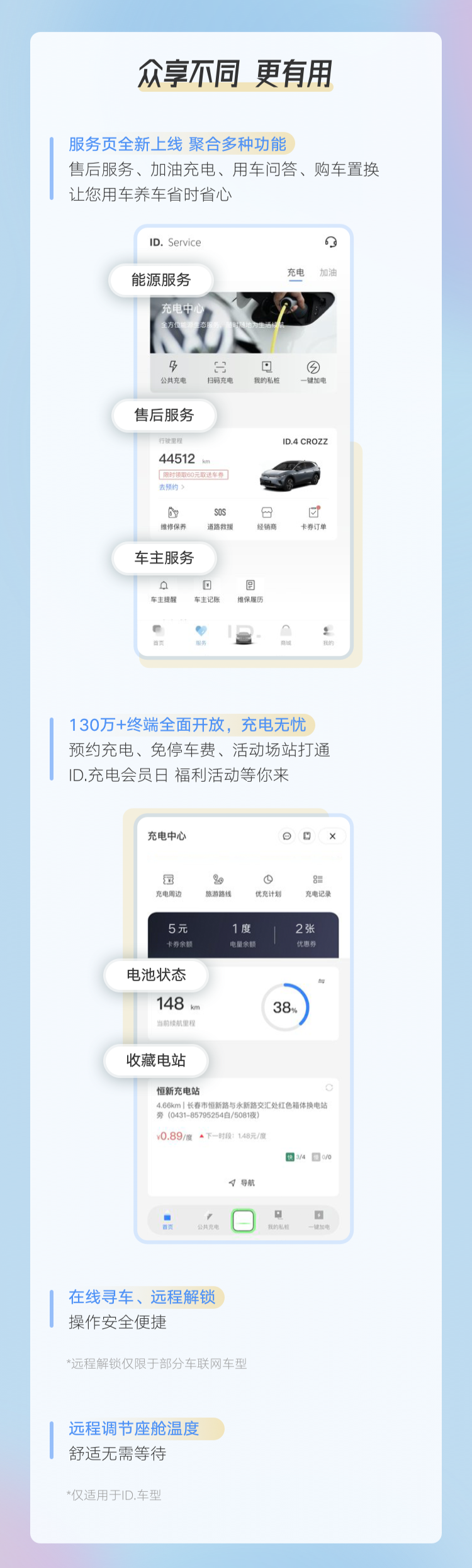 一汽大众 app 发布 4.0 版本:服务页上新、支持远程控车