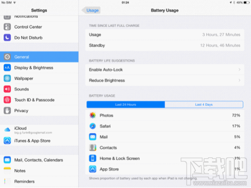 ipad air2电池续航时间