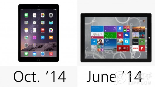 各有长处 ipad air2与surface pro3配置对比