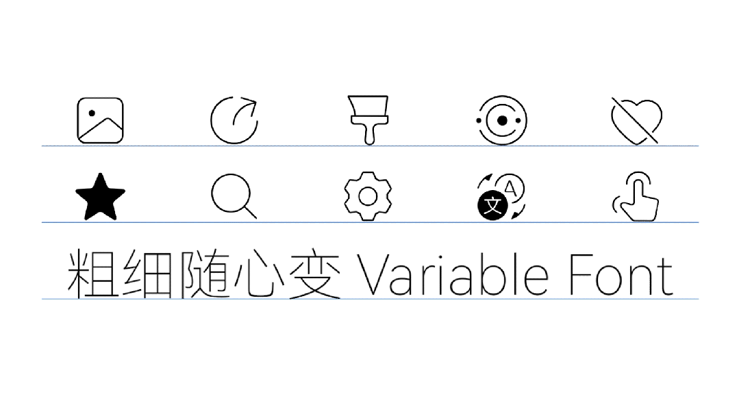 华为与汉仪联合推出 harmonyos symbol 字体:超 1500 个矢量图标、粗细可变、分层定义 可变字体特性