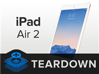 苹果iPad Air 2拆解图：确认2GB内存 机身紧凑 电池变小