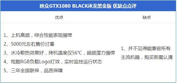 映众gtx1080black水冷版评测