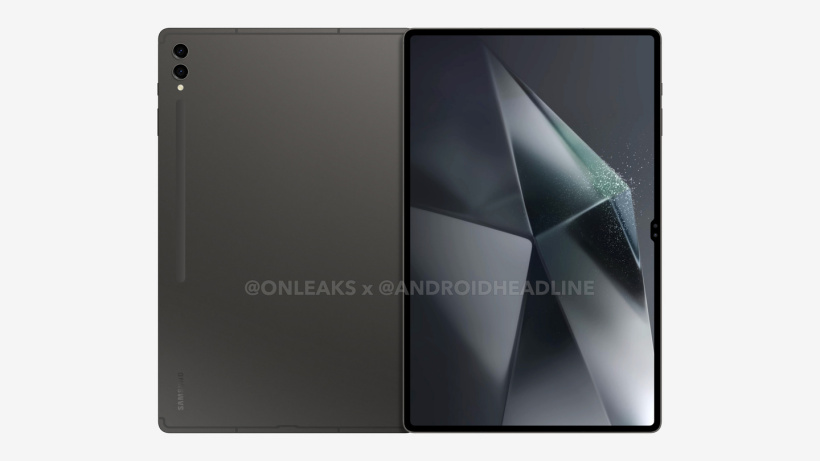 三星 galaxy tab s10 ultra 平板渲染图曝光:14.6 英寸刘海 oled 屏、5.45mm 厚度
