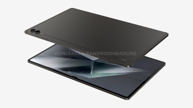 三星 galaxy tab s10 ultra 平板渲染图曝光:14.6 英寸刘海 oled 屏、5.45mm 厚度