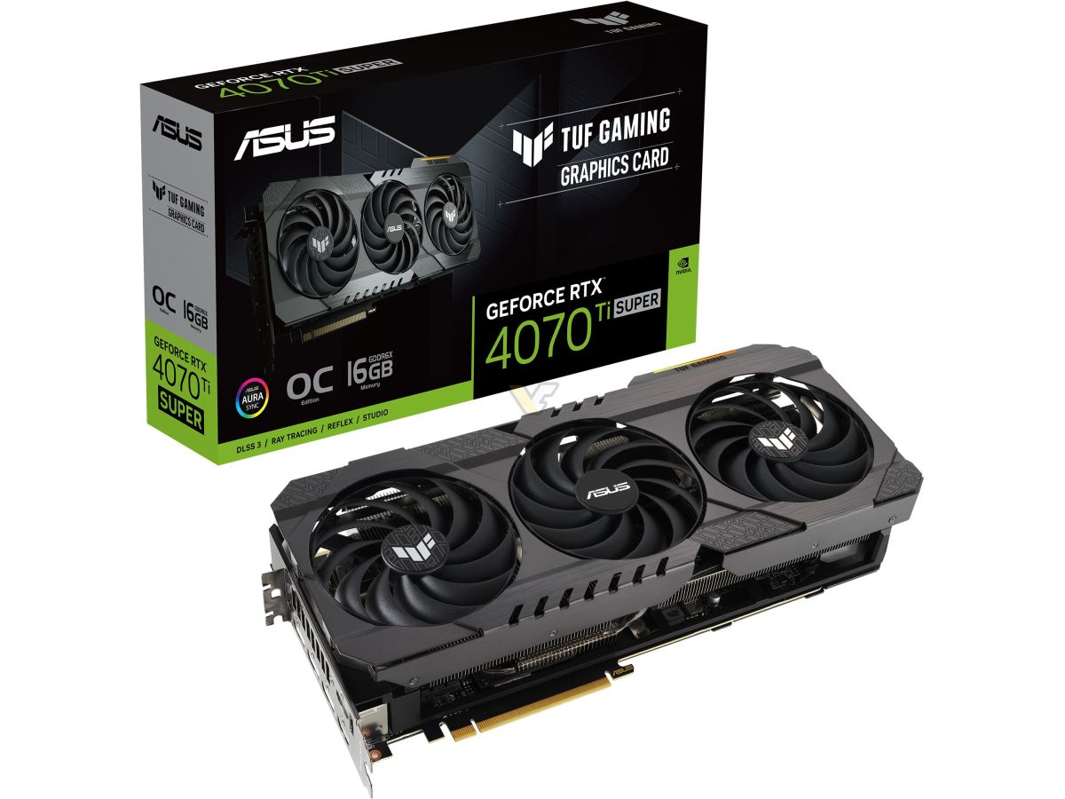 华硕推出新款 rtx 4070 ti super tuf og 系列显卡,换用 rtx 3090 ti 散热设计