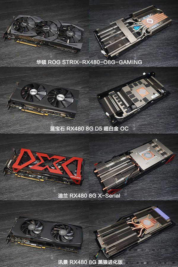 rx480显卡哪款好？市售4款热门rx480显卡对比
