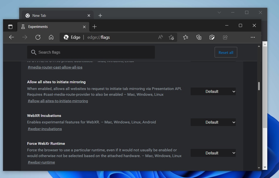 fluent滚动条引入google chrome