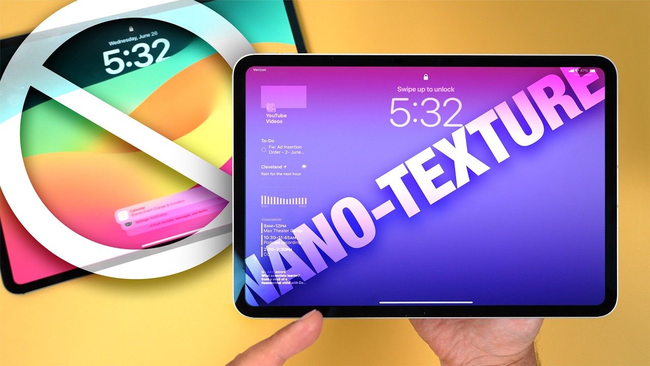 差价 800 元,苹果 2024 款 ipad pro 有必要升级纳米纹理玻璃吗?可减少炫光,需注意护理