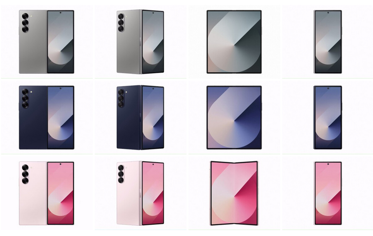 三星 galaxy z fold6 / flip6 折叠屏手机偷跑:高清渲染图曝光,1799 澳元起售