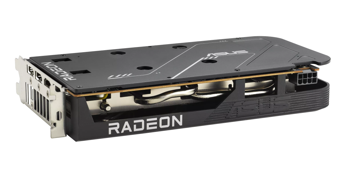 华硕 dual rx 6600 v3 背面与侧面