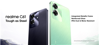 realme 真我 C61 手机海外发布:紫光展锐 T612、后置双摄,售 7699 印度卢比起