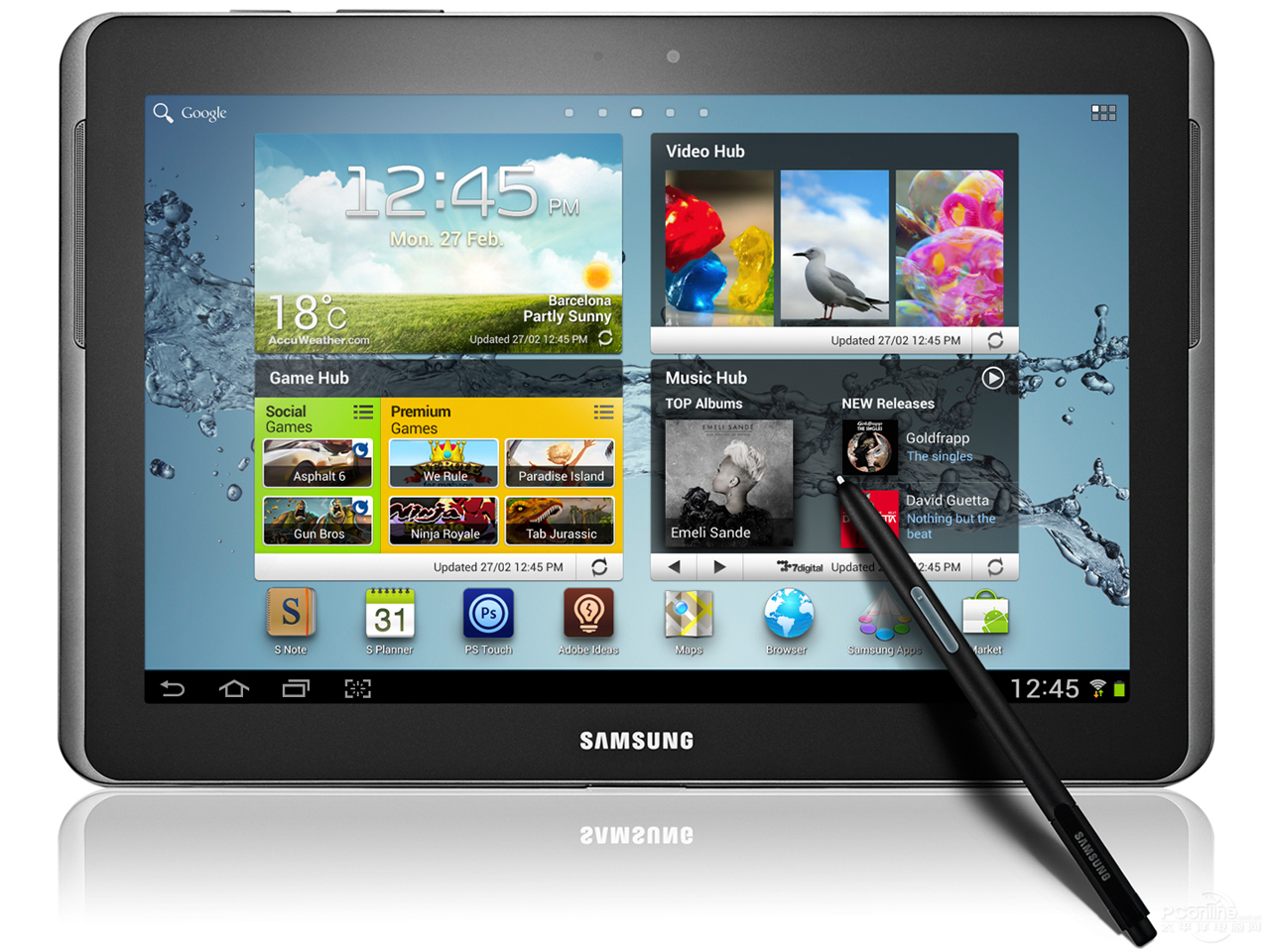 三星galaxynote 10.1有闪光灯吗