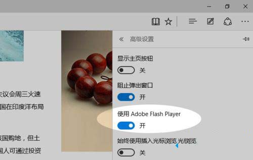 win10系统edge浏览器禁止flansh加载的方法 win10系统edge浏览器禁止flansh加载的方法
