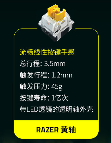 雷蛇海外推出《堡垒之夜》联名版炼狱蝰蛇 v3 专业版鼠标等外设,赠送游戏内奖励物品 雷蛇黄轴