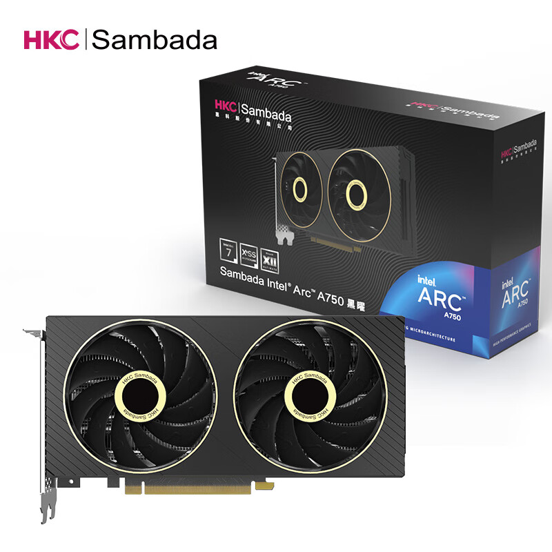 sambada 英特尔锐炫 a750 黑曜 实物