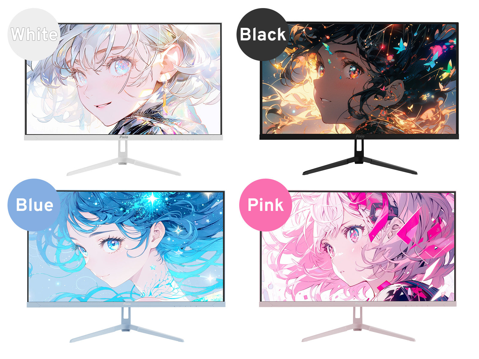 pixio 推出“全球首款彩色外壳 4k 显示器”px27u wave,160hz 刷新率 四种颜色