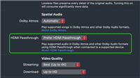 苹果 macOS Sequoia 新功能:支持杜比全景声 HDMI 直通