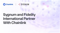 将代币化资产净值(NAV)数据上链!富达、Sygnum与Chainlink合作