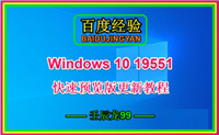 Win10 19551快速预览版怎么手动更新？