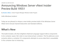 win10预览版19551今日发布 发首个Windows Server post-2004分支版本