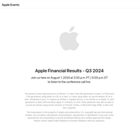 苹果将于 8 月 2 日公布今年 Q2 财报,有望公布 2024 款 iPad Pro 等产品首张成绩单