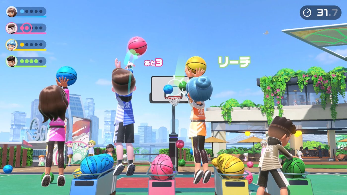 《任天堂 switch 运动》免费“篮球项目”游戏更新官宣 7 月 10 日上线 三分球对战