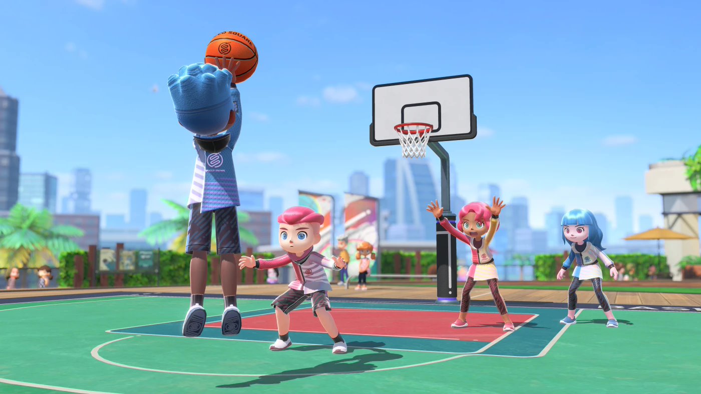 《任天堂 switch 运动》免费“篮球项目”游戏更新官宣 7 月 10 日上线 2vs2 队伍对战