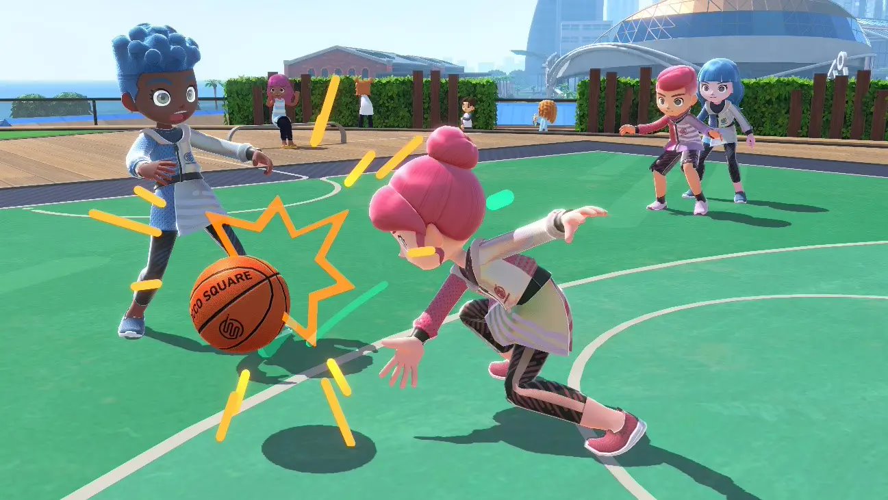 《任天堂 switch 运动》免费“篮球项目”游戏更新官宣 7 月 10 日上线 把对手的球打走