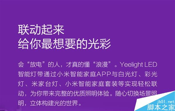 小米yeelight彩光灯带发布:169元/60颗灯泡