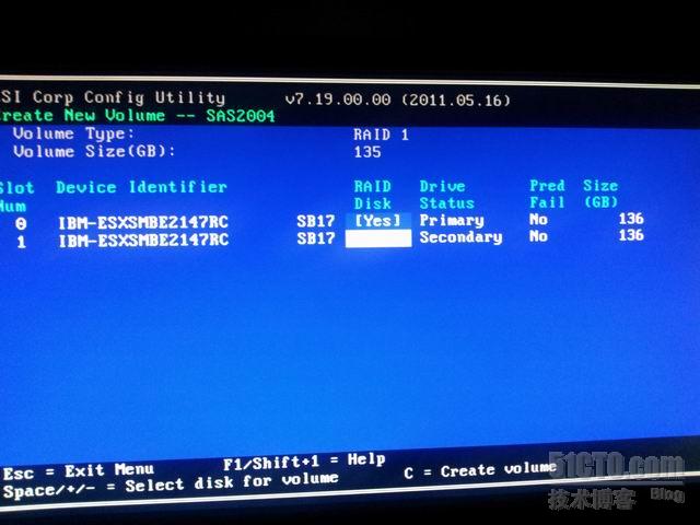 ibm system x3250 m4 配置raid阵列