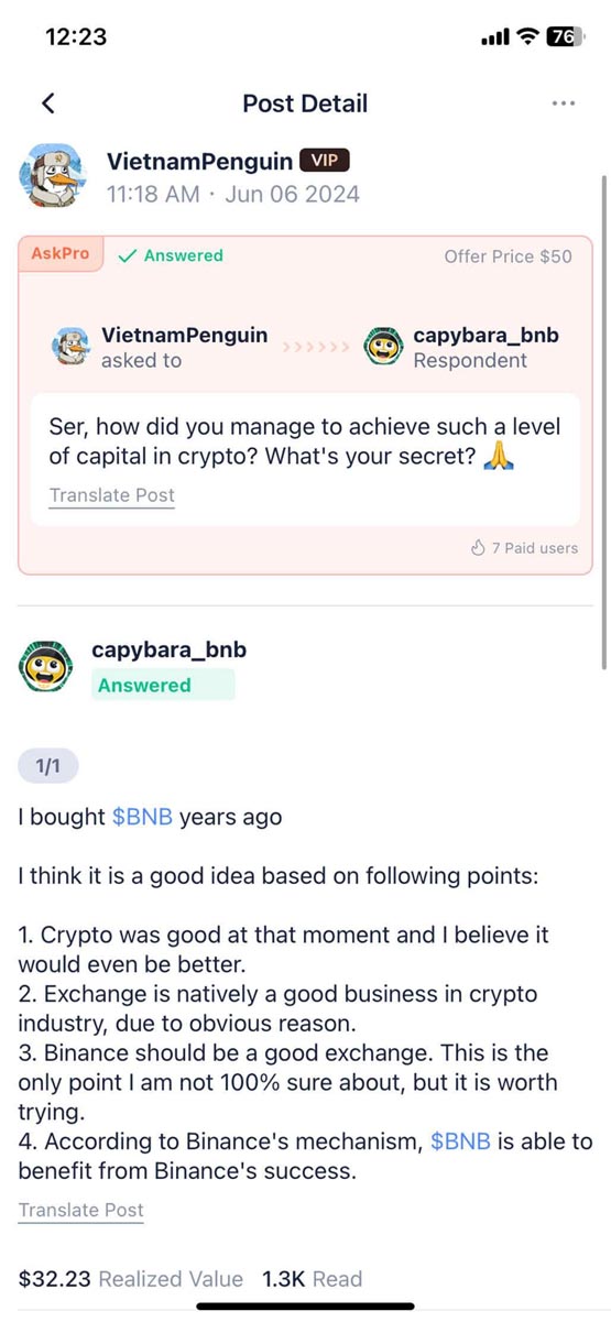 bnb巨鲸分享！存到70万枚bnb最重要的是运气