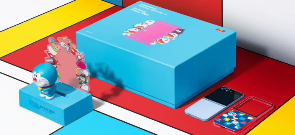 三星在香港推出限量款哆啦 a 梦主题 galaxy z flip6 手机,售 10698 港币 / 限量 800 套