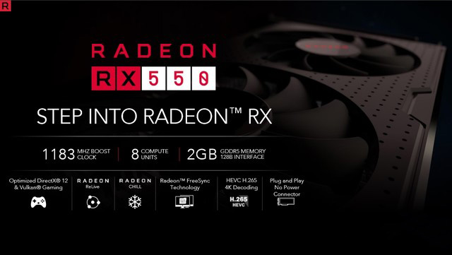 完胜1030的诚意之作 radeon rx 550首测 