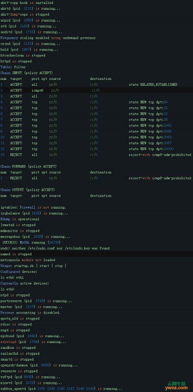 在linux系统中查看所有正在运行的服务