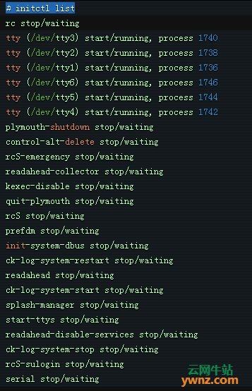 在linux系统中查看所有正在运行的服务