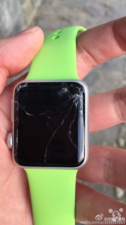 怒点36个赞 apple watch入手俩小时就摔碎