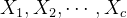 x_1,x_2,\cdots ,x_c