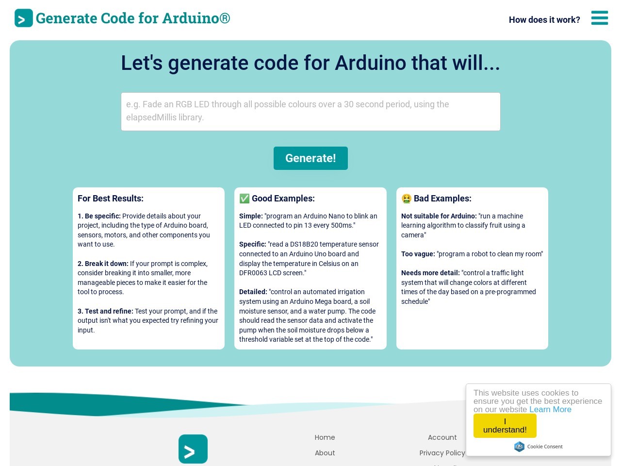 duino code generator