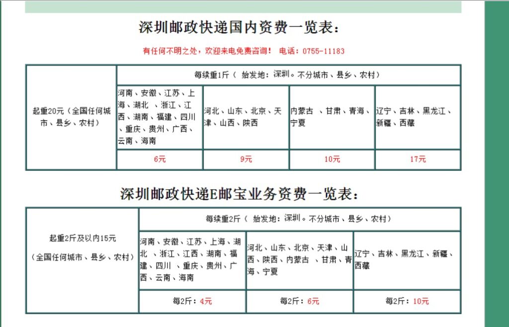 邮政上门取件怎么收费?标准是什么?