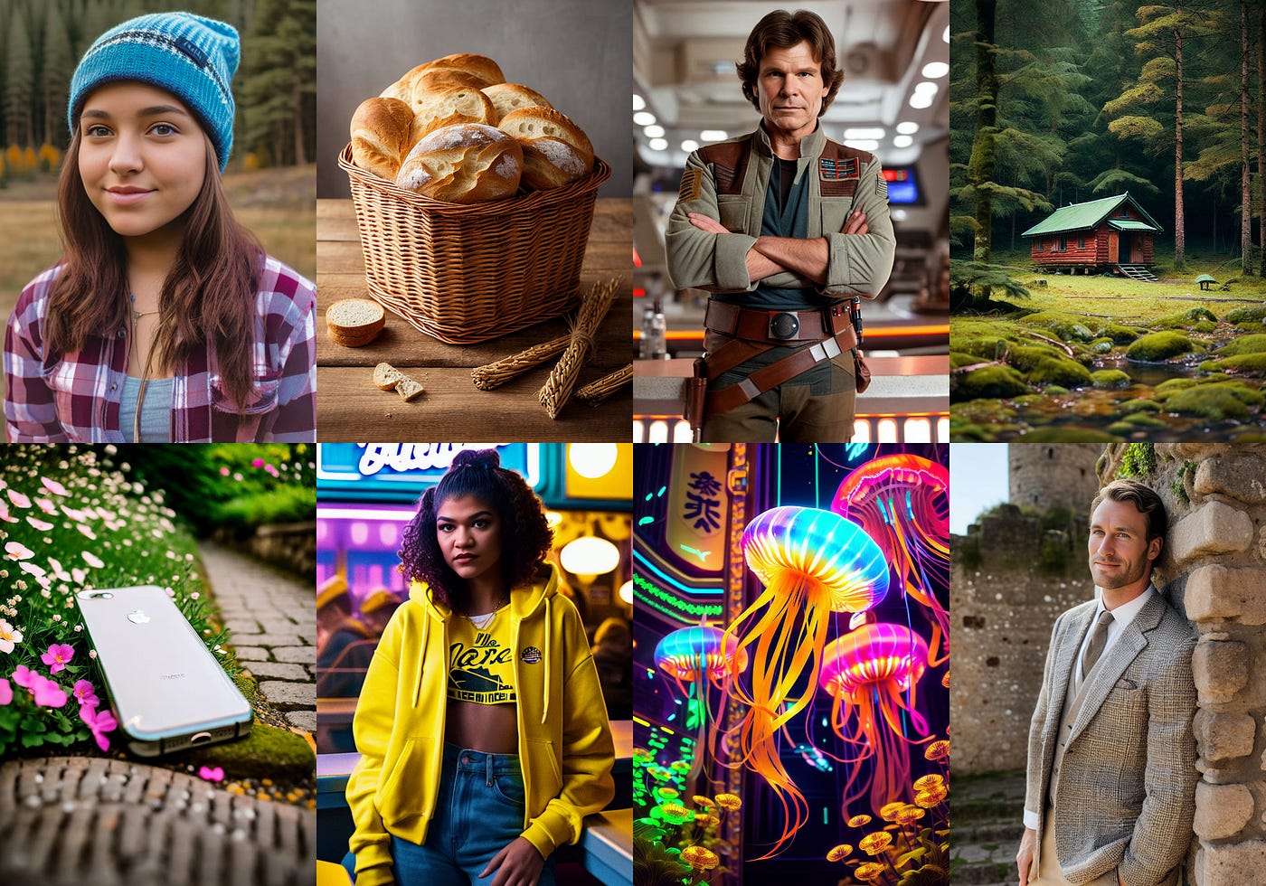 dreamlike photoreal collage of sample results