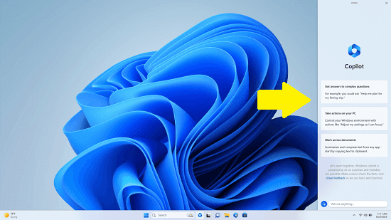 copilot in windows 11 canary build