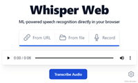 本地部署Whisper Web结合内网穿透实现远程访问本地语音转文本模型
