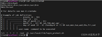 crontab -e 系统定时任务
