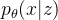 p_{\theta }(x|z)