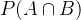 p(a\cap b)