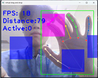 OpenCV实现手势虚拟拖拽